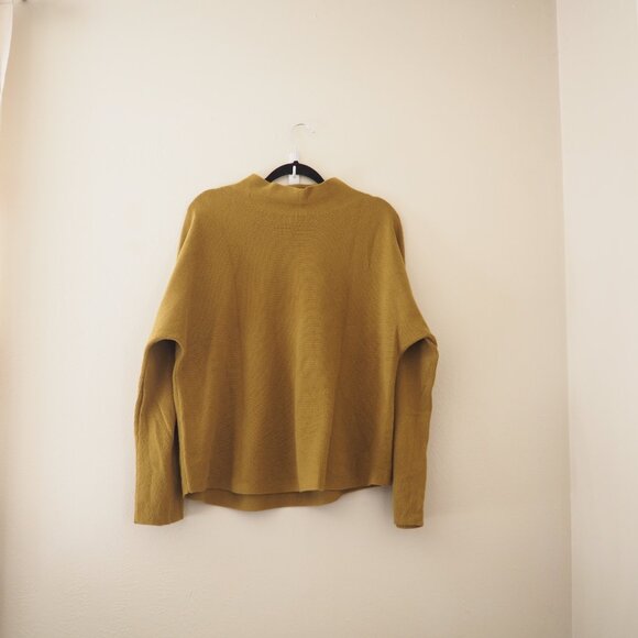 Lululemon Boxy Cotton-Blend Sweater in Auric Gold sz XL/XXL - Picture 6 of 9